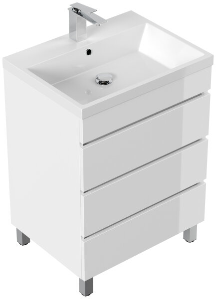 Waschtisch FELLINI S 60cm weiß hochglanz