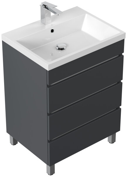 Waschtisch FELLINI S 70cm Grafit SoftTouch