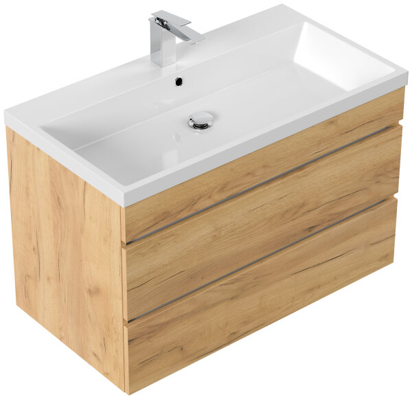 Waschtisch FELLINI 90cm Eiche gold