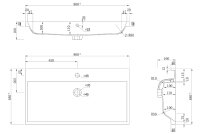 Waschtisch FELLINI S 90cm weiß hochglanz