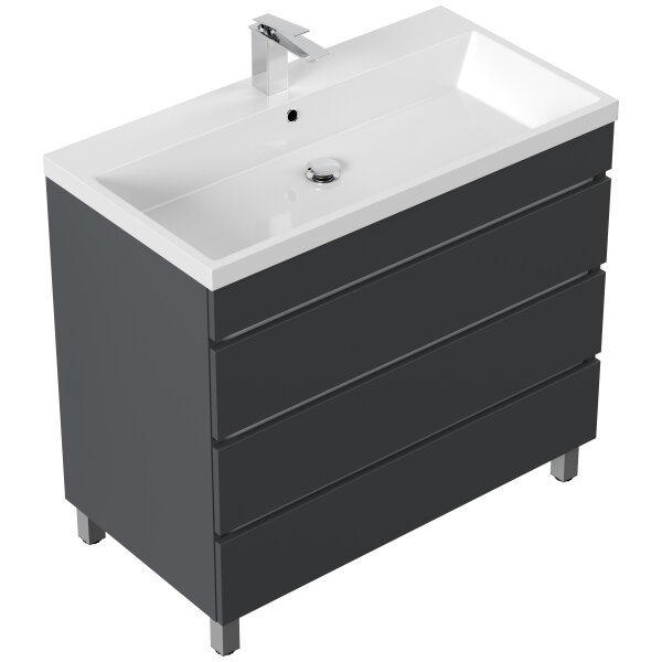 Waschtisch FELLINI S 90cm Grafit SoftTouch