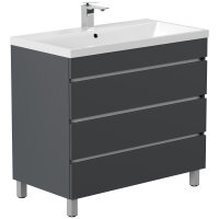 Waschtisch FELLINI S 90cm Grafit SoftTouch