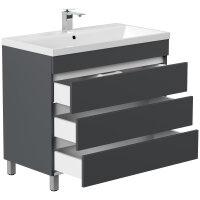 Waschtisch FELLINI S 90cm Grafit SoftTouch