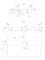 Waschtisch FELLINI 100cm Eiche gold