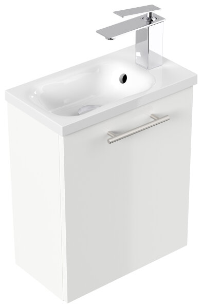 Waschtisch PIENI SlimLine 40cm weiß hochglanz