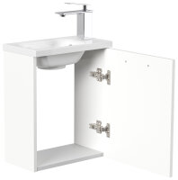 Waschtisch PIENI SlimLine 40cm weiß hochglanz