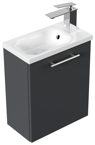 Waschtisch PIENI SlimLine 40cm Grafit SoftTouch