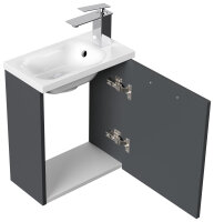 Waschtisch PIENI SlimLine 40cm Grafit SoftTouch