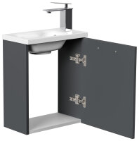 Waschtisch PIENI SlimLine 40cm Grafit SoftTouch