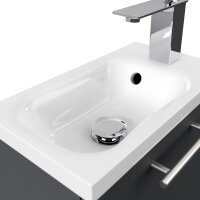 Waschtisch PIENI SlimLine 40cm Grafit SoftTouch