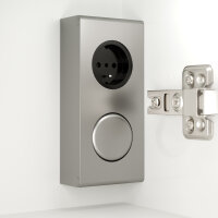 Spiegelschrank 80cm weiß hochglanz mit LED-Beleuchtung