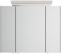 Spiegelschrank 80cm Grafit SoftTouch mit LED-Beleuchtung