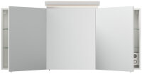 Spiegelschrank 140cm weiß hochglanz mit LED-Beleuchtung