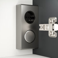 Spiegelschrank 140cm Grafit SoftTouch mit LED-Beleuchtung