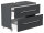 Waschbecken-Unterschrank MONDIAL 85cm Grafir SoftTouch