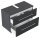 Waschbecken-Unterschrank MONDIAL 85cm Grafir SoftTouch