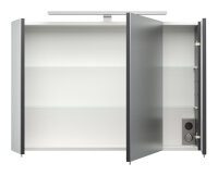 Spiegelschrank anthrazit 90cm LED-Beleuchtung