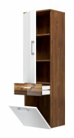 Hochschrank RIMA Walnuss-Nb.-weiß